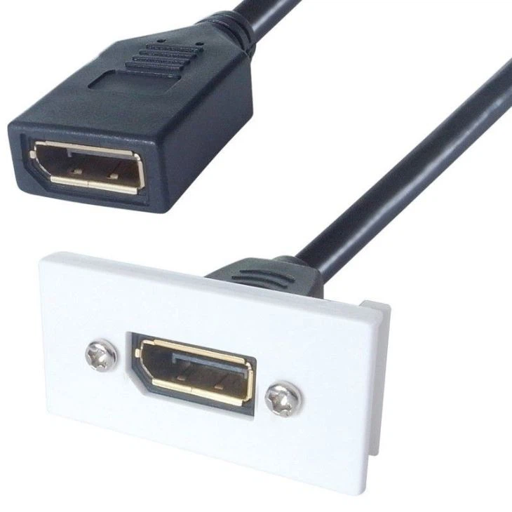 Displayport female coupler Cable with screw hole